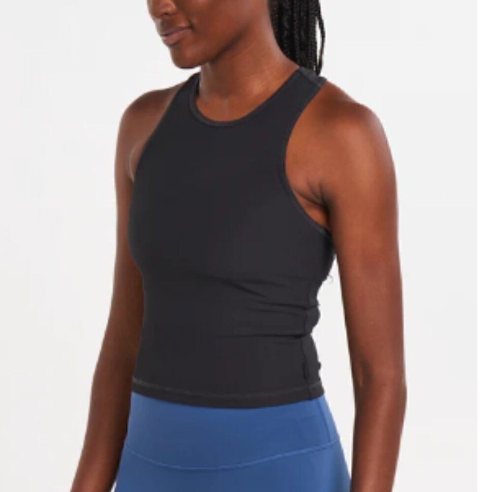 ALWRLD ALRN Rib Crop Tank Black Size Small